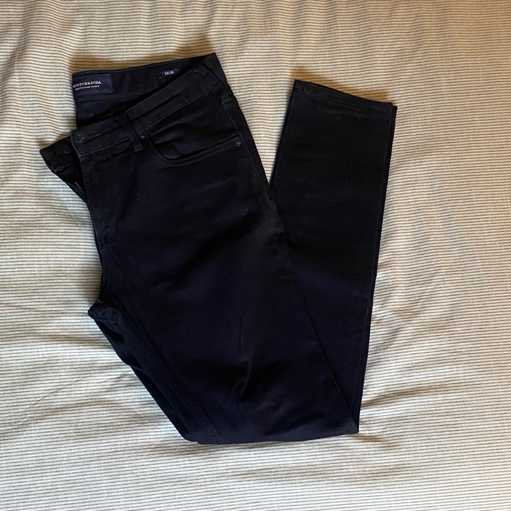 Scotch & Soda Black Skim Jeans
